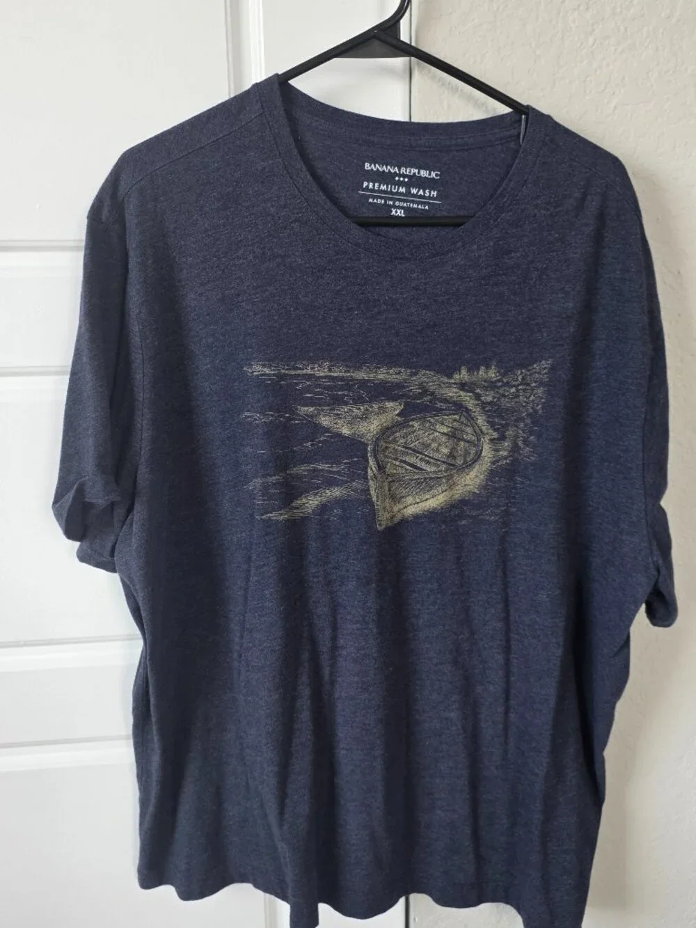 Banana Republic Graphic Tee Shirt, Blue, Size XXL